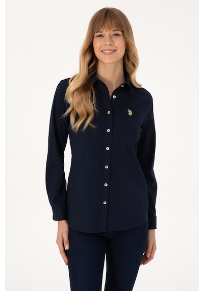 U.s. Polo Assn. Kadın Lacivert Gömlek Basic 50308024-vr033 Lacıvert