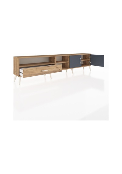 Arges Tv Ünitesi 3 Raflı Tek Çekmeceli 2 Kapaklı 220x30x51 Çam-antrasit/çam Antrasıt/atlas Çam - Atlas Çam Arges Tv Ünitesi 3 Raflı Tek Çekmeceli 2 Kapaklı 220x30x51 Çam-antrasit/çam Antrasıt/atlas Çam - Atlas Çam
