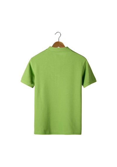 Erkek Çimen Yeşil Slim Fit Polo Yaka T-shirt Çimen Yeşil