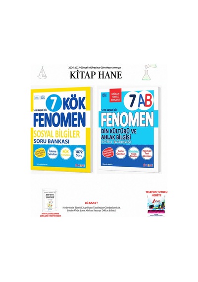 Fenomen 7. Sınıf Kök Sosyal Sb + Din A-b Sb 2 Kitap Seti