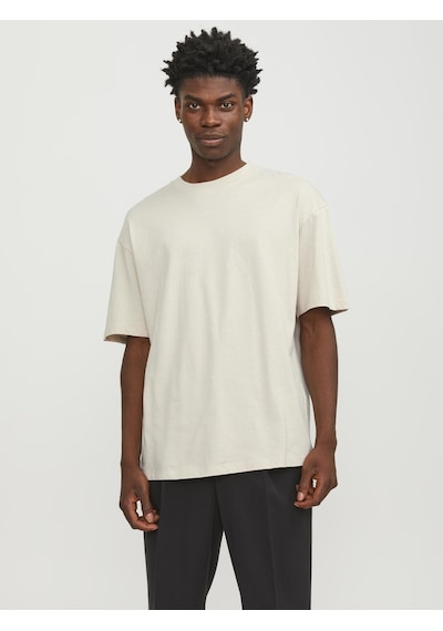 Jack & Jones Jack&Jones Jjebradley Geniş Kesim Tişört 12249319 Bej