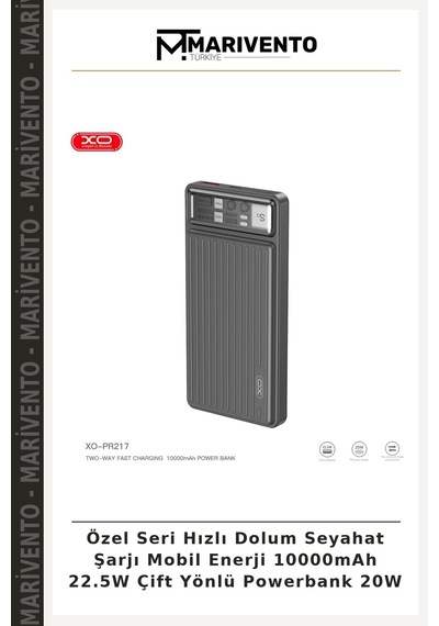 Özel Seri Hızlı Dolum Seyahat Şarjı Mobil Enerji 10000mah 22.5w Çift Yönlü Powerbank 20w Çok Renkli