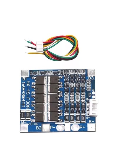 Hx-4s-f30a Mavi 4s 30a 12.8v 14.6v Lifepo4 Bms Pil Koruma Devresi