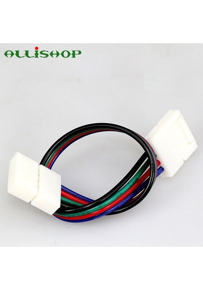3 Adet 10Cm Rgb Şerit Led Ekleme Aparatı Kablolu 4Pin Birleştirme