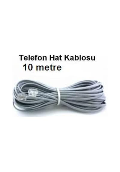 10 Metre On 10 Mt Hazir Soketli Telefon Adsl Modem Hat Kablosu 10 Metre On 10 Mt Hazir Soketli Telefon Adsl Modem Hat Kablosu