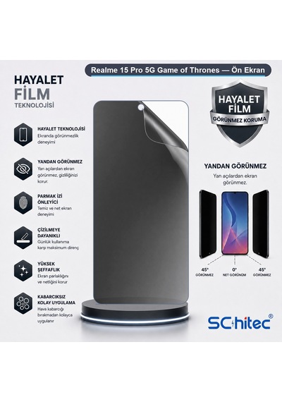 Schitec Realme 15 Pro 5g Game Of Thrones Hayalet Privacy Hidrojel