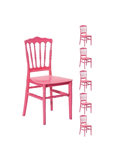 6 Adet Miray Pembe Sandalye / Balkon-bahçe-mutfak