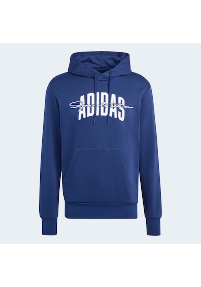 Adidas Collegiate Script Graphic Erkek Mavi Sweatshirt Jm6428 Mavi