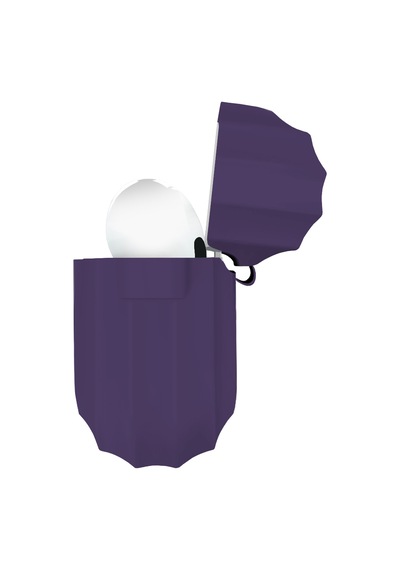 Buff Apple Uyumlu AirPods Pro Rubber Silikon Kılıf Mor