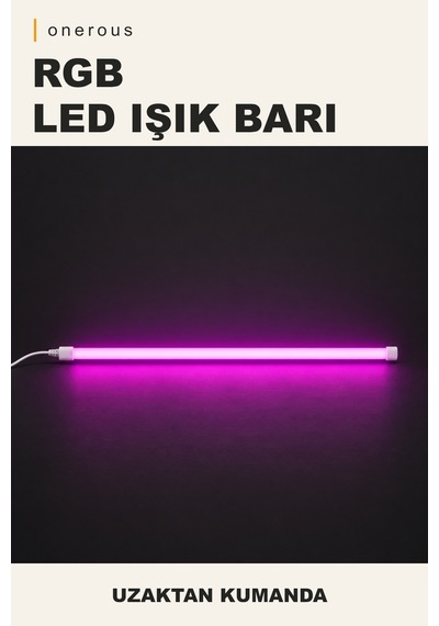 Onerous Rgb Led Bar, Uzaktan Kumandalı, Dekoratif Aydınlatma Çok Renkli
