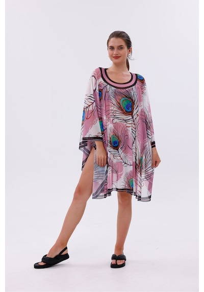Tarzını Seç Kısa Kimono Pareo - Tesettür Pareo - Ege Model 180x135 Cm Çok Renkli