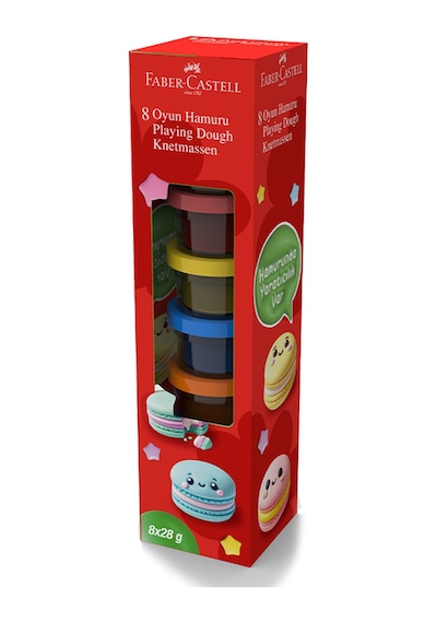 Makaron Oyun Hamuru,12x224gr,8 Canlı Renk Seçeneği,yapışmaz Ve Ufalanmaz Formül,kolay Saklama Çok Renkli