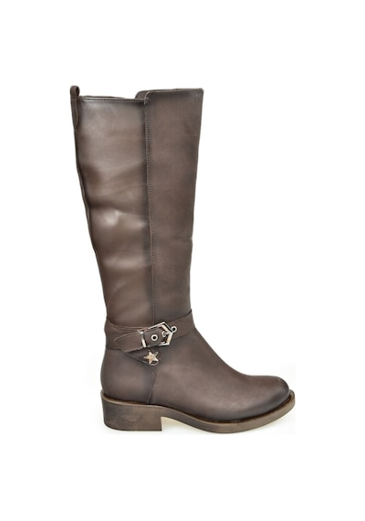 Fox Shoes Kahverengi Kısa Topuklu Günlük Kadın Çizme G674240109 Kahverengi