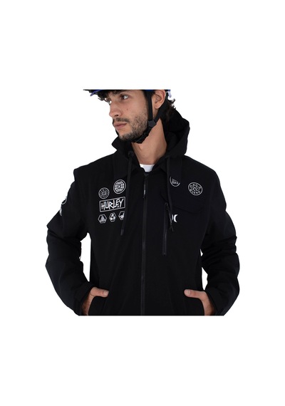 Hurley Hurley Patch Snow Jacket Erkek Siyah Ceket Blk Siyah