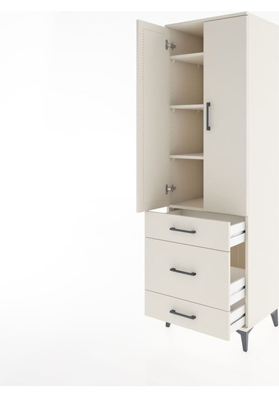 Hyperion Dolap 4 Raflı 3 Çekmeceli 2 Kapaklı 60x44x195 Aytaşı-aytaşı Aytası