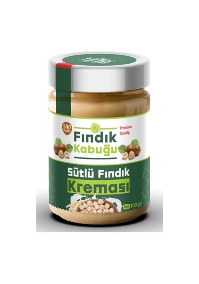 Fındık Kabuğu Sütlü %40 Fındık Kreması 300 Gr