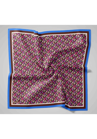 Silk Home Aura Eşarp 140006-27 Mavi, Kahverengi, Vizon, Pembe