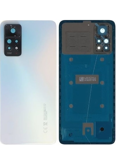 Redmi Note 11 Pro 4g Uyumlu Arka Pil Batarya Kapağı Kamera Lensli - Beyaz