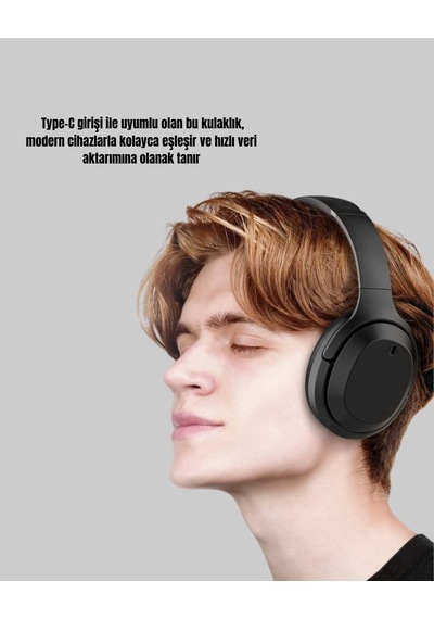 Northcity Yeni Nesil Stereo Kulaklık Type-c Çift Yönlü Ve Çoklu Cihaz Uyumluluğu