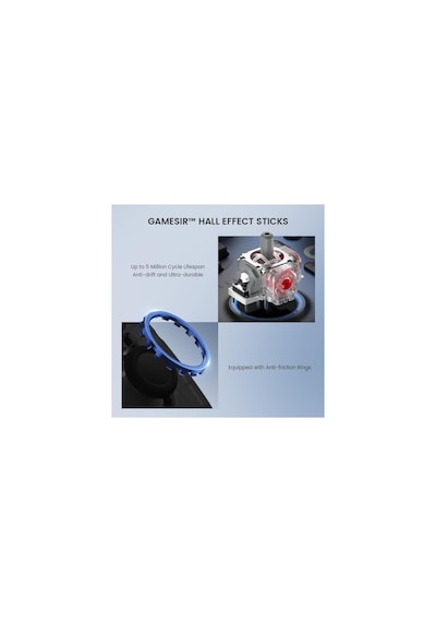 Gamesir Super Nova Hall Effect 2.4g Wireless Controller Mavi