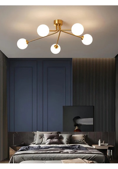Kaspa Modern Camlı Avize Ra-avz- 3805-61-94 Gold
