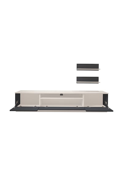 Decoraktiv Trio 4s Mdf Tv Ünitesi Tv Sehpası Beyaz - Antrasit