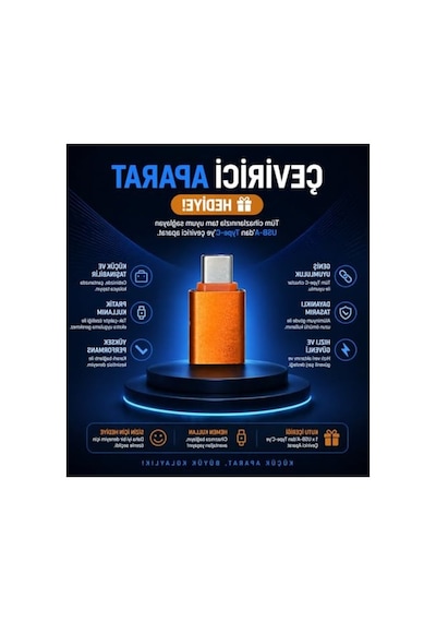 Kablosuz Araç Ekran Yansıtıcı Ve Adaptör, 4-in-1
