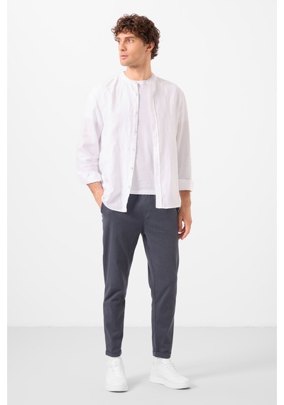 Tommylife Gri Standart Fit Dokuma Hafif Esnek Chino Erkek Pantolon - 82178 Gri