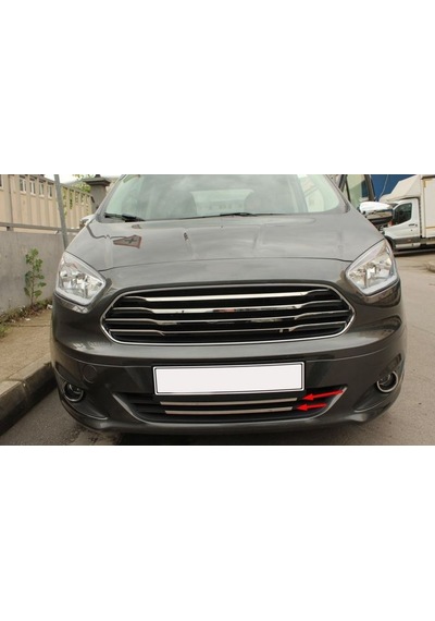 Ford Tourneo Courıer 2014-2018 Krom Ön Tampon Çıtası 2 Parça