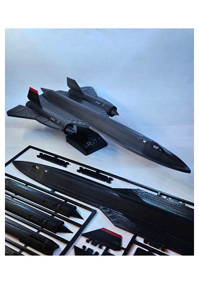 Uçak Sr-71 Kit Card Maket Oyuncak