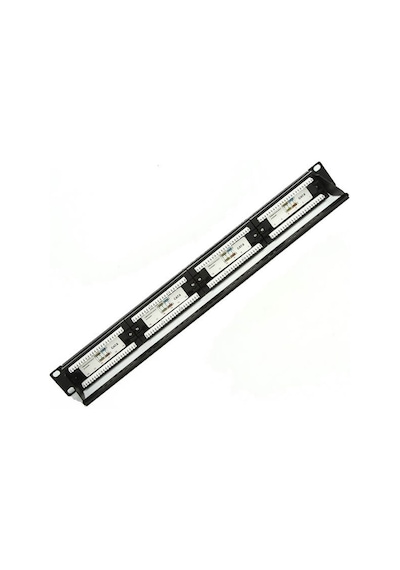 24 Port Cat6 Utp Patch Panel Dolu