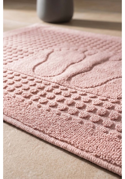 Zivra Pudra %100 Pamuk Ayak Havlusu - 50x70 Cm Pembe