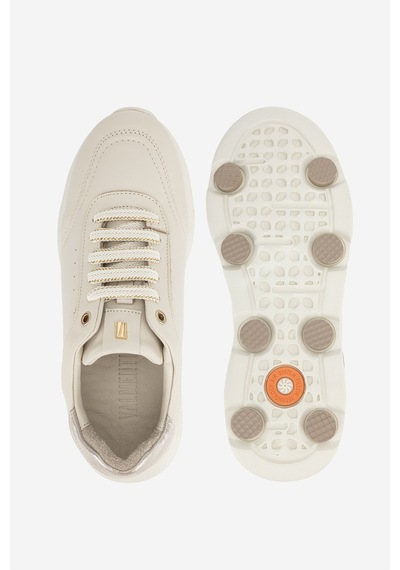Valmenti Kadın Hakiki Deri Krem Sneakers & Spor Ayakkabı 298 7025 Bn Ayk Y26 Krema/bej Suet/dore