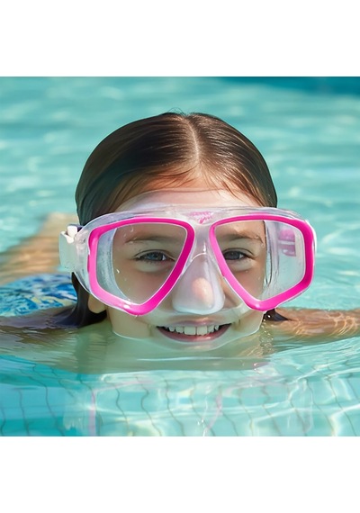 Speedo Ju Adventure Çocuk Yüzücü Maskesi Pembe
