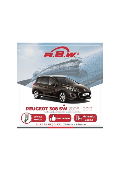 Rbw Peugeot 308 Sw 2008 - 2013 Ön Muz Silecek Takımı