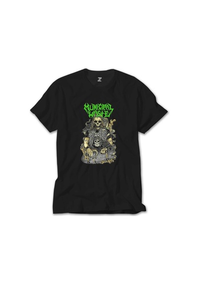 Municipal Waste Skaterskull Siyah Tişört Siyah
