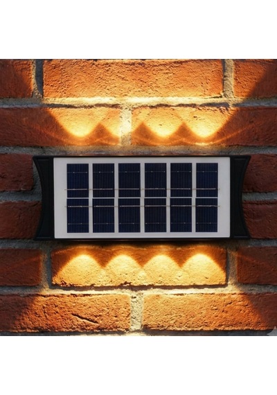 Panther Solar 8 Ledli Çift Yönlü Dekoratif Duvar Apliği Çift Renkli 2 Adet