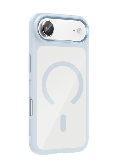 Apple Uyumlu iPhone 17 Air Kılıf M-safe Şarj Özellikli Metal Kamera Çerçeveli Zore Tiko Kapak Siyah