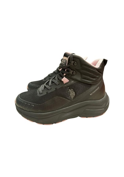 U.s. Polo Assn. Gerrard Hı Wmn 4pr 101812675 Su Geçirmez Outdoor Bot Siyah Pembe 36-40 Siyah