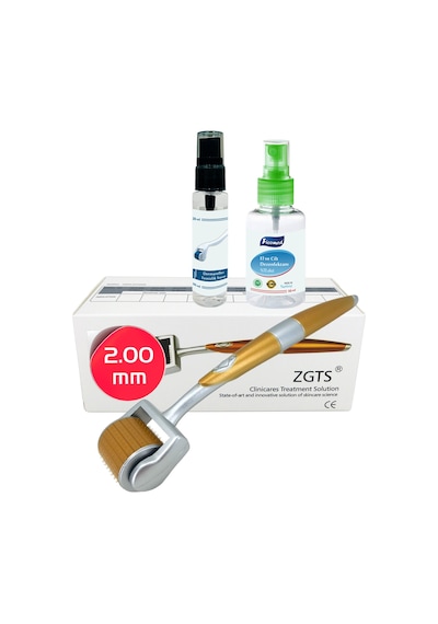 Zgts Gold 192 İğne 2.00 MM Ölçü Titanyum Dermaroller + Solüsyon