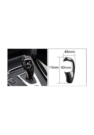 Bmw F20 F30 Vites Topuzu Koruma Karbon F30 Vites Çerçevesi Koruma Karbon 2 Parça Karbon