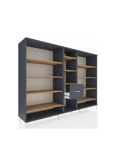 Hyperion Dolap 11 Raflı 3 Çekmeceli 220x44x163 Antrasit-çam/antr Antrasit-çam/antrasit Hyperion Dolap 11 Raflı 3 Çekmeceli 220x44x163 Antrasit-çam/antr Antrasit-çam/antrasit