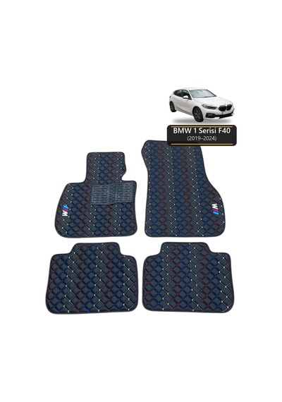 Oto Halı Paspas Bmw 1 Serisi F40 2019-2024 Uyumlu Mperformance M Teknik Sport Kaymaz & Şık Tasarım - Tasarım 9
