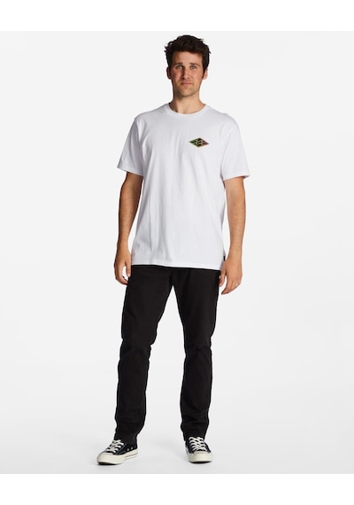 Billabong Abyzt01697-Wht Crayon Wave Ss Erkek T-Shirt 001