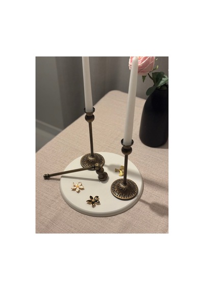 Eskitme Gold Dekoratif Mum Söndürücü Obje Eskitme Gold - 806097216