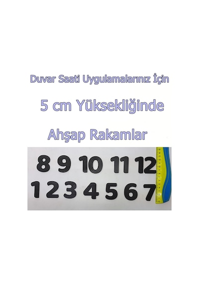 Duvar Saati Ahşap Rakamları Ahşap Saat Rakamı Saat Mekanizması (375214247) Ahşap