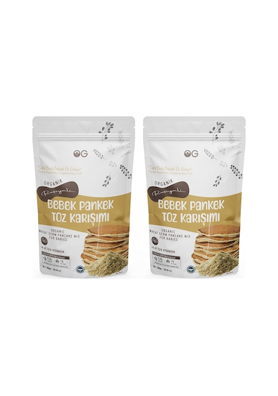 2'li Organik Ruşeymli Bebek Pankek Toz Karışımı 300 Gr +8 Ay