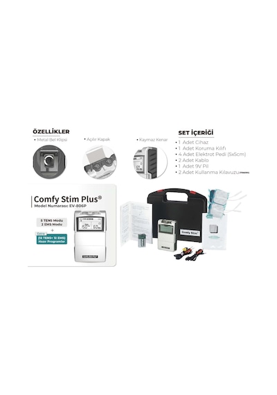Everyway EV-806P Dijital Portatif Tens - Ems Cİhazı