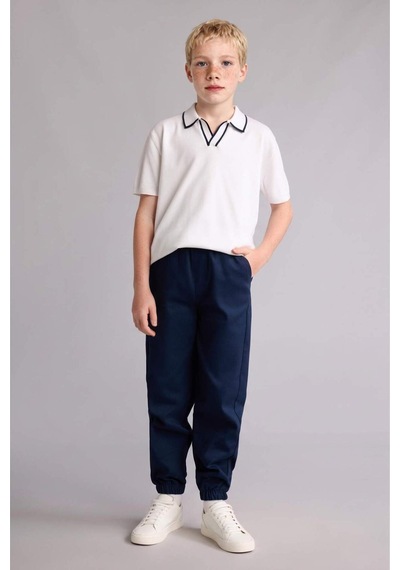 Defacto Regular Fıt Henley Yaka Viskon Beyaz Kazak Erkek Çocuk G6606a826auwt32 Beyaz-wt32