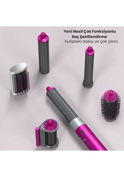 Jhy Hair Styler X9 Saç Şekillendirme Seti Gri